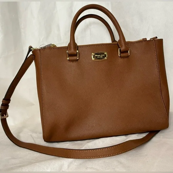 MICHAEL Michael Kors Kellen Satchel Tote with Gold Accents - Picture 12 of 12